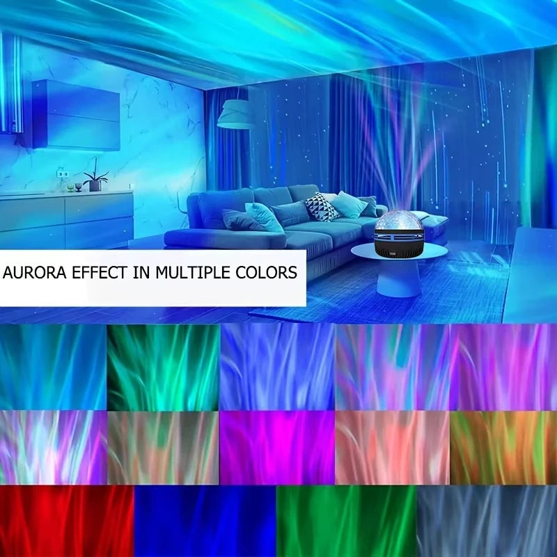 Projecteur Galaxie & Veilleuse d’Ambiance – 7 Couleurs Magiques